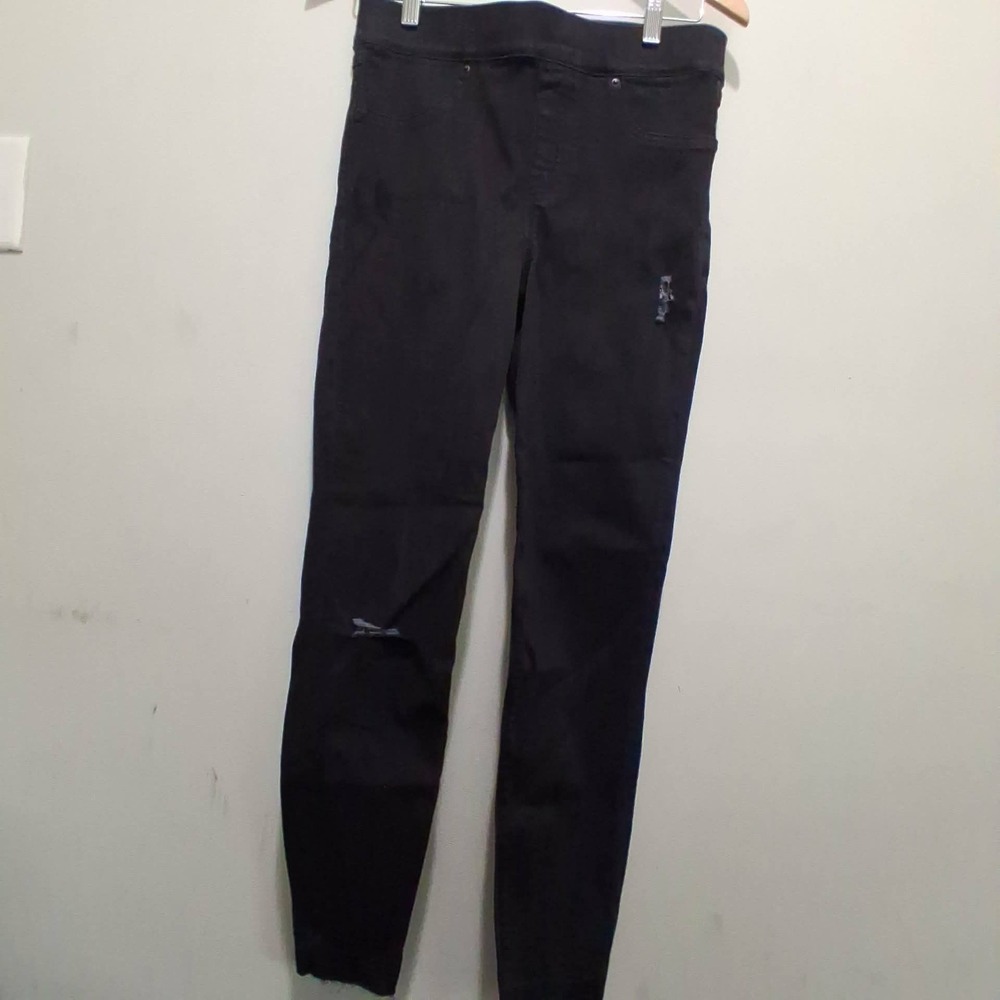 SPANX‎ Jean-ish Ankle Leggings Black Medium Stretch Casual High-rise Comfy